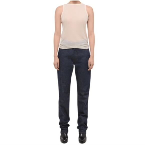 Longchamp Straight Leg Denim Jeans Blue Women's Size 38 Size 6 - Picture 1 of 7